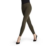 FALKE Women's Seamless W Le Opaque Plain 1 Pair Leggings, Green Military 7826, XL 46-48