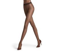 FALKE Women's Seidenglatt 15 DEN W Ti Sheer Plain Tights, 15 denier, Brown Espresso 5188, L