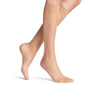 FALKE Women's Seidenglatt 15 DEN W Kh Sheer Plain 1 Pair Knee-High Socks, Skin colour Golden 4699, 5.5-8