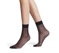 FALKE Women's Seidenglatt 15 DEN W So Sheer Plain 1 Pair Socks, Blue Marine 6179, 5.5-8
