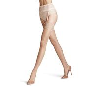 FALKE Women's Seidenglatt 15 DEN W Sto Sheer Plain 1 Pair Stay-Ups, Skin colour Powder 4169, M