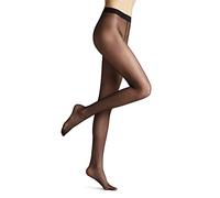 FALKE Women's Seidenglatt 15 DEN W Ti Sheer Plain 1 Pair Tights, Black 3009, M