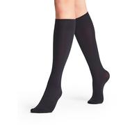 FALKE Women's Seidenglatt 40 DEN W Kh Semi-Opaque Plain 1 Pair Knee-High Socks, Blue Marine 6179, 5.5-8