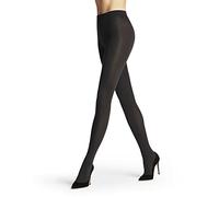 FALKE Women's Seidenglatt 80 DEN W Ti Opaque Plain Tights 1 Pair, Grey Graphite 3146, L