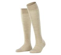 FALKE Women's Sensitive Berlin W Kh Wool Cotton With Soft Tops 1 Pair Knee-High Socks, Beige Linen Melange 4541, 5.5-8