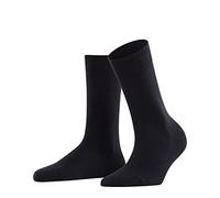 FALKE Women's Sensitive Berlin W So Wool Cotton With Soft Tops 1 Pair Socks, Blue Dark Navy 6370, 5.5-8