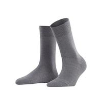 FALKE Women's Sensitive Berlin W SO Wool Cotton With Soft Tops 1 Pair Socks, Grey (Light Grey Melange 3830) new - eco-friendly, 5.5-8