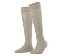 FALKE Women's Sensitive London W Kh Cotton With Soft Tops 1 Pair Knee-High Socks, Beige Linen Melange 4541, 2.5-5