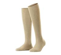 FALKE Women's Sensitive London W Kh Cotton With Soft Tops 1 Pair Knee-High Socks, Beige Sand Melange 4650, 2.5-5