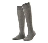 FALKE Women's Sensitive London W Kh Cotton With Soft Tops 1 Pair Knee-High Socks, Grey Light Melange 3390, 2.5-5