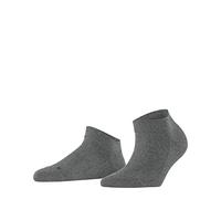 FALKE Women's Sensitive London W Sn Cotton Low-Cut Plain 1 Pair Trainer Socks, Grey Light Melange 3390, 5.5-8