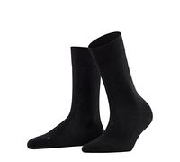FALKE Women's Sensitive London W So Cotton With Soft Tops 1 Pair Socks, Black 3000, 5.5-8
