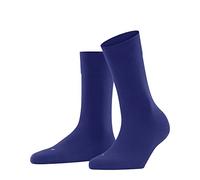 FALKE Women's Sensitive London W So Cotton With Soft Tops 1 Pair Socks, Blue Imperial 6065, 5.5-8