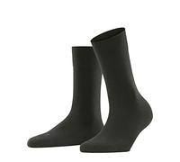 FALKE Women's Sensitive London W So Cotton With Soft Tops 1 Pair Socks, Green Military 7826, 2.5-5