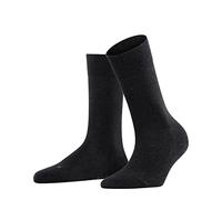 FALKE Women's Sensitive London W So Cotton With Soft Tops 1 Pair Socks, Grey Anthracite Melange 3080, 5.5-8