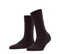 FALKE Women's Sensitive London W So Cotton With Soft Tops 1 Pair Socks, Red Barolo 8596, 5.5-8