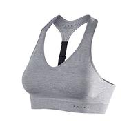FALKE Women's Shape Melange Low Support Sports Bra - For low impact sports, Grey (Grey-Heather 3757), 30-32 A-D (XS Ι EU 65-70 A-D), 1 Piece