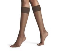 FALKE Women's Shelina 12 DEN W Kh Ultra-Sheer Plain 1 Pair Knee-High Socks, Brown Brenda 5179, 5.5-8