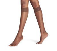 FALKE Women's Shelina 12 DEN W Kh Ultra-Sheer Plain 1 Pair Knee-High Socks, Brown Espresso 5188, 2.5-5