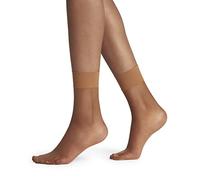 FALKE Women's Shelina 12 DEN W SO Ultra-Sheer Plain 1 Pair Socks, Brown (Noisette 5109), 5.5-8