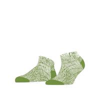 FALKE Women's Shell Intrigue W Sn Viscose Low-Cut Patterned Trainer Socks 1 pair, Green Bamboo 7654, 5.5-8
