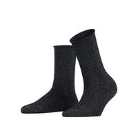 FALKE Women's Shiny W So Lyocell Plain Socks 1 Pair, Blue Dark Navy 6370, 2.5-5