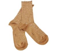 Falke Womens Shiny Special Edition Socks - Old Brass Gold