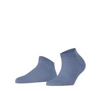 FALKE Women's Shiny W Sn Viscose Low-Cut Plain 1 Pair Trainer Socks, Blue Eisblau 6283, 2.5-5