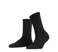 FALKE Women's Shiny W So Lyocell Plain 1 Pair Socks, Black 3000, 5.5-8