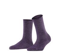 FALKE Women's Shiny W So Lyocell Plain Socks, Red Wineberry 8761, 5.5-8