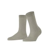 FALKE Women's Shiny W So Viscose Plain 1 Pair Socks, Grey Chrome 3460, 5.5-8