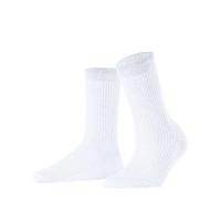 FALKE Women's Shiny W So Viscose Plain 1 Pair Socks, White 2000, 2.5-5