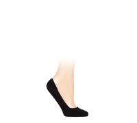 FALKE Womens Shoe Liners Midi Step Cotton Invisible in Black/White/Beige- 1 Pair