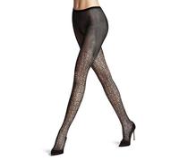 FALKE Women's Siren W Ti Soft Yarn Patterned Tights 1 Pair, Black 3009, S-M
