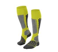 FALKE Women's SK1 Comfort W KH Wool Silk Warm Thick 1 Pair Skiing Socks, Yellow (Sulfur 1084), 2.5-3.5