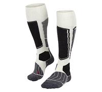 FALKE Women's SK1 Comfort W Kh Wool Silk Warm Thick Skiing Socks 1 Pair, White Off-White 2040, 7-8