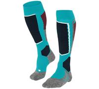 Falke Womens SK2 Intermediate Skiing Knee High Socks - Peacock Blue
