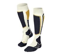 FALKE Women's SK2 Intermediate W KH Wool Functional Yarn Warm Thick 1 Pair Skiing Socks, White (Off-White 2040), 7-8