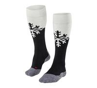 FALKE Women's SK2 Intermediate W KH Wool Warm Thick 1 Pair Skiing Socks, Black (Black-Mix 3010), 4-5