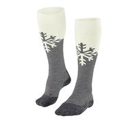 FALKE Women's SK2 Intermediate W KH Wool Warm Thick 1 Pair Skiing Socks, Grey (Light Grey 3400), 2.5-3.5