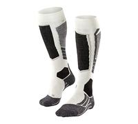 FALKE Women's SK2 Intermediate W Kh Wool Warm Thick 1 Pair Skiing Socks, White Off-White 2040, 7-8