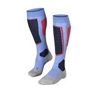 FALKE Women's SK2 Intermediate W Kh Wool Warm Thick Skiing Socks 1 Pair, Blue Note 6545, 7-8