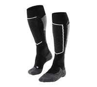 FALKE Womens Sk2 Intermediate W Kh Wool Warm Thick Skiing Socks, Black Black-Mix 3010, 7-8 EU