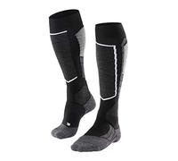 FALKE Womens Sk2 Intermediate W Kh Wool Warm Thick Skiing Socks, Black Black-Mix 3010, 7-8 EU