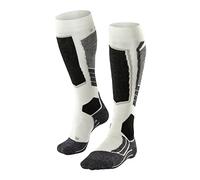 FALKE Womens Sk2 Intermediate W Kh Wool Warm Thick Skiing Socks, White Off-White 2040, 5.5-6.5 EU