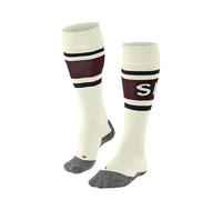 FALKE Women's SK2 Intermediate Wool W Kh Wool Functional Yarn Warm Thick 1 Pair Skiing Socks, White Off-White 2040 Trend, 7-8