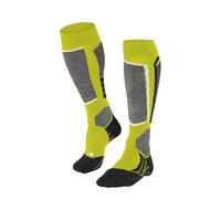 FALKE Women's SK2 Intermediate W KH Wool Warm Thick 1 Pair Skiing Socks, Yellow (Limelight 1086), 4-5