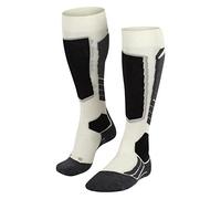 FALKE Women's SK2 Intermediate Wool W Kh Breathable Warm Thick Skiing Socks 1 Pair, White Off-White 2040, 7-8