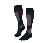 FALKE Women's SK4 Advanced W KH Wool Warm Thin 1 Pair Skiing Socks, Blue (Space Blue 6116), 4-5
