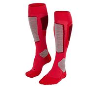 FALKE Women's SK4 Advanced W Kh Wool Warm Thin 1 Pair Skiing Socks, Red Rose 8680-O, 5.5-6.5